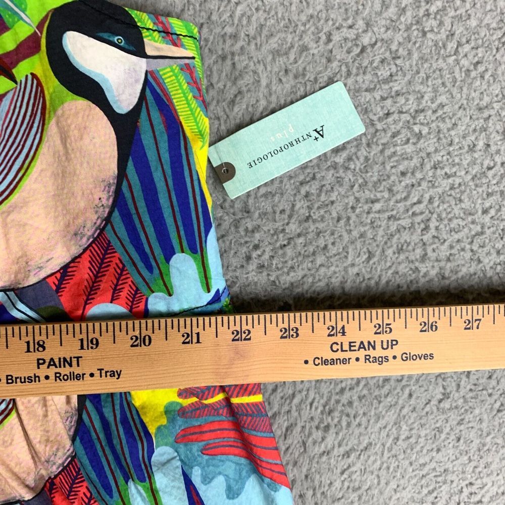 NWT Anthropologie Multicolor Tropical Print Mini Dress - Picture 16 of 16